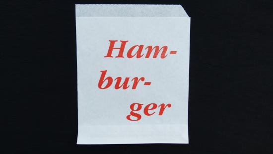 Sáček papírový typ &quot;Hamburger&quot; 12,5x15 cm