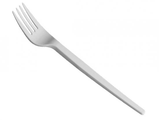 Vidlička plastová bílá 17 cm